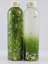 Load image into Gallery viewer, 8oz Calming Glitter Bottle - Spring Grass Green