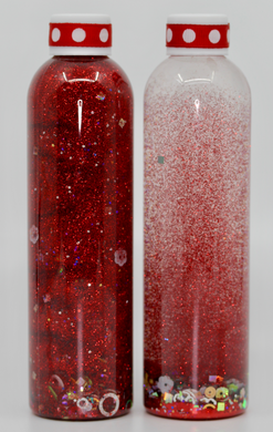 8oz Calming Glitter Bottle - Red Head