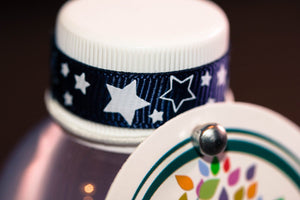Hang Tags elastics - White/Silver (5000ct)