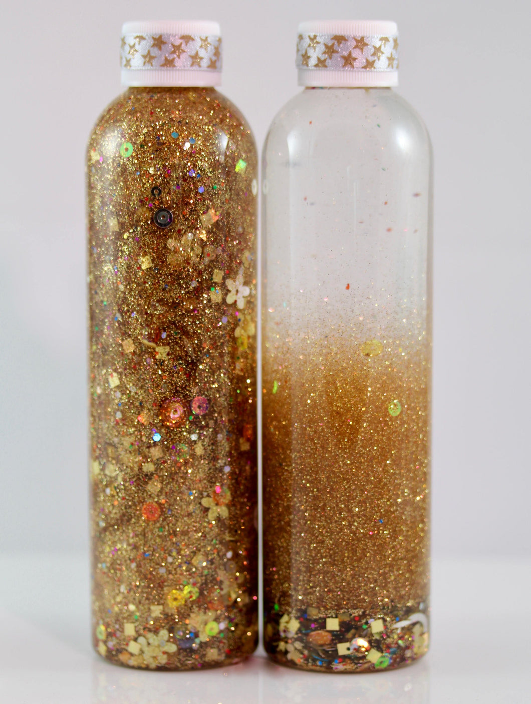 8oz Calming Glitter Bottle - Gold Rush