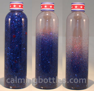 8oz Calming Glitter Bottle - Superhero Blue